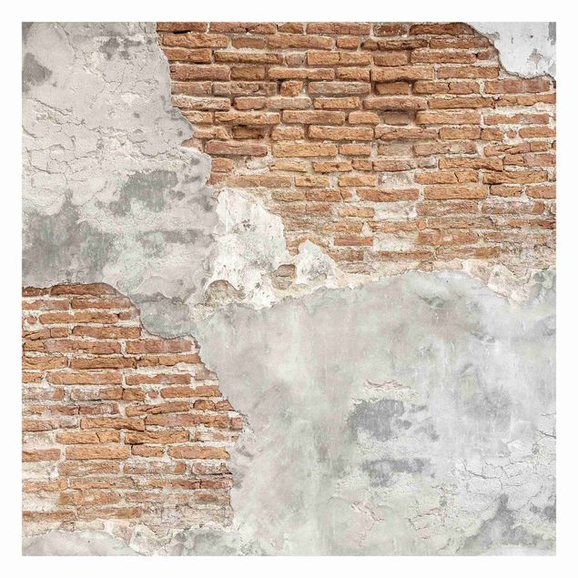 Wallpaper - Shabby Brick Wall