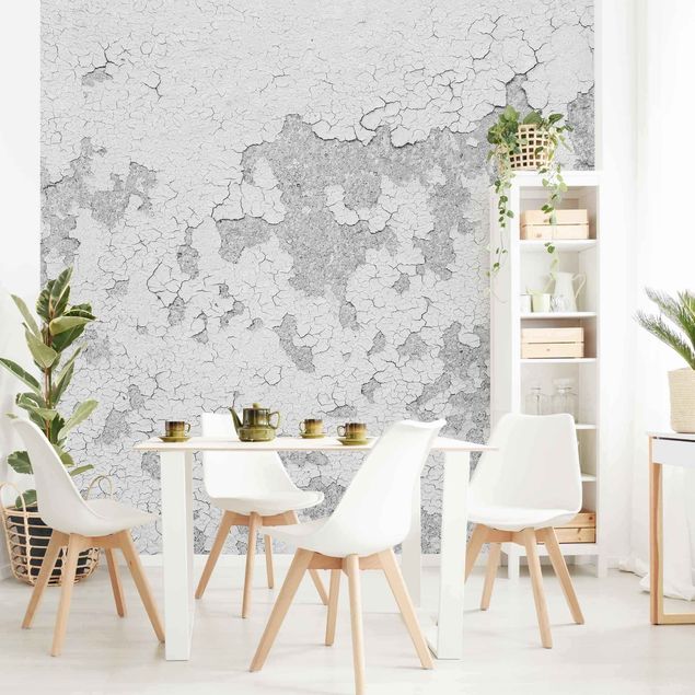 Wallpaper - Shabby Plaster In Grey