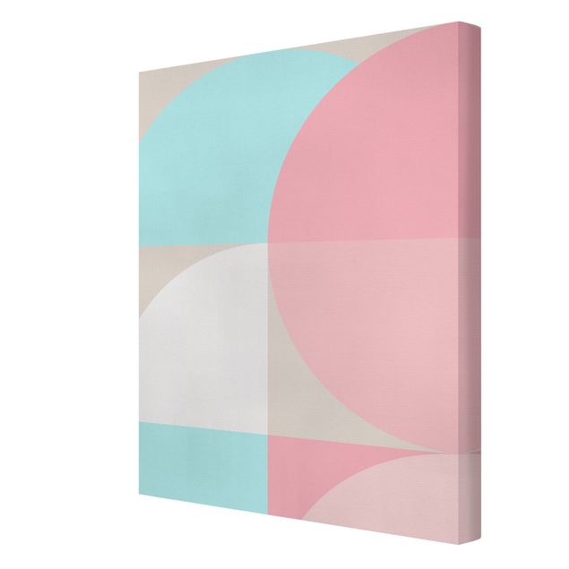 Canvas print - Scandinavian Shapes In Pastel ll
