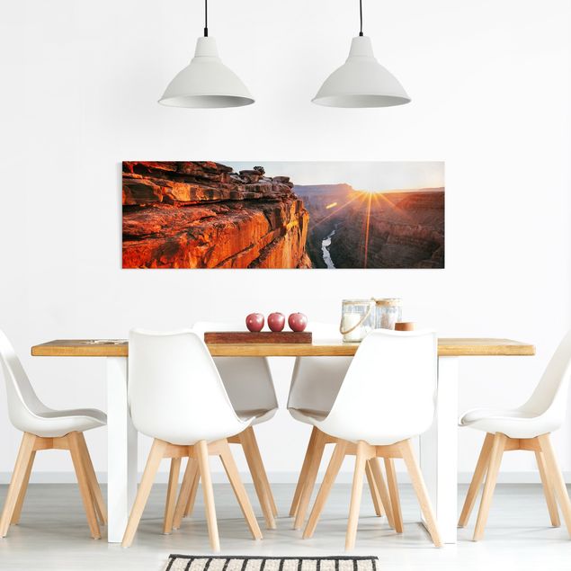 Print on canvas - Sun In Grand Canyon