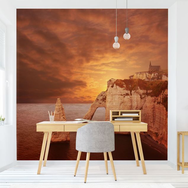 Wallpapers Sunrise In Etretat