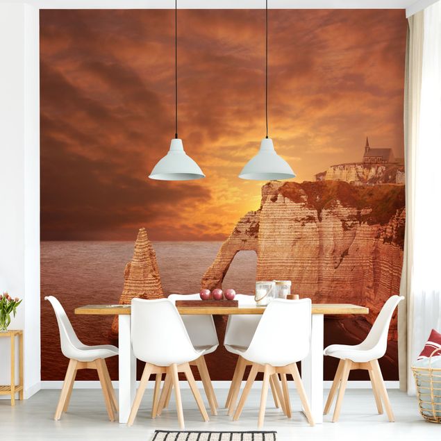 Wallpaper - Sunrise In Etretat
