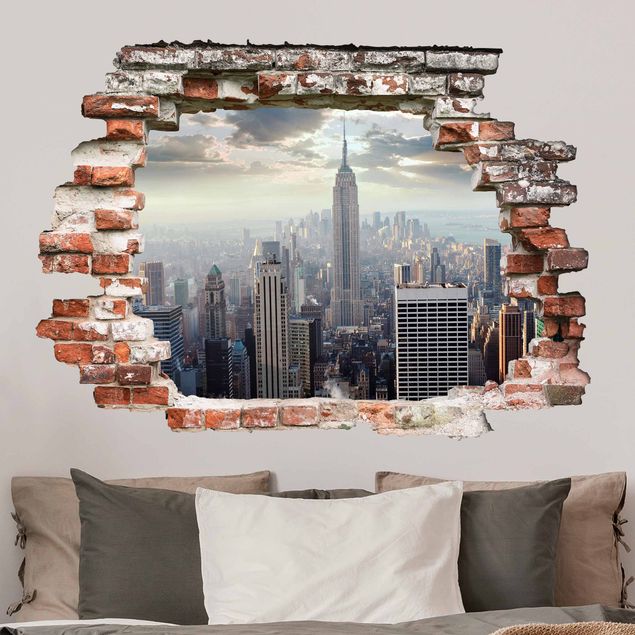 Wall stickers America 3D sunrise in New York