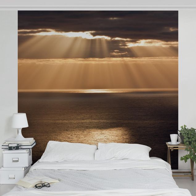 Wallpapers Sun Beams Over The Ocean