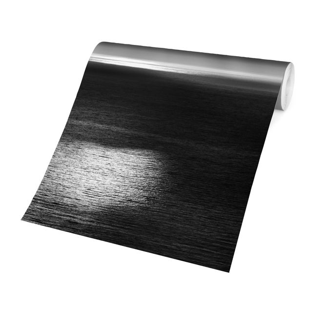 Wallpaper - Sunlit Ocean Black And White
