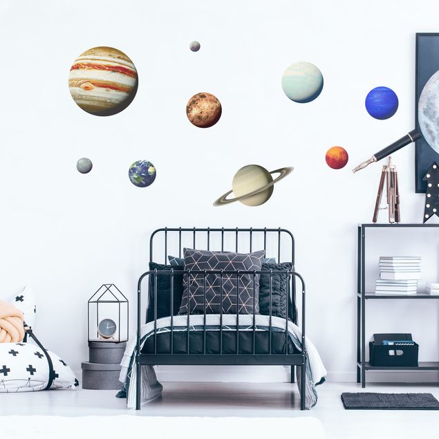 Wall sticker - Solar system with planet