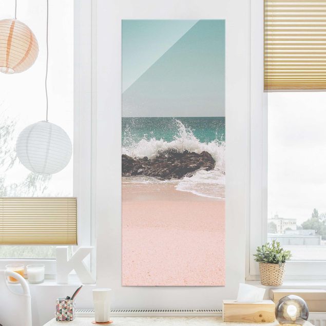 Glas Magnetboard Sunny Beach Mexico