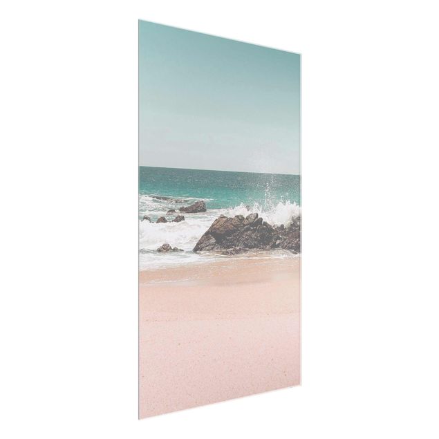 Glass print - Sunny Beach Mexico