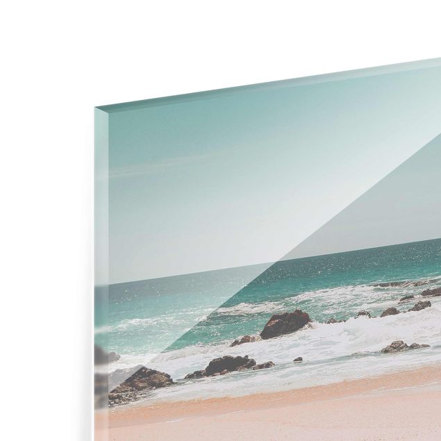 Glass print - Sunny Beach Mexico
