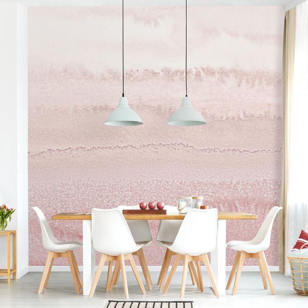 Walpaper - Play Of Colours In Light Pink