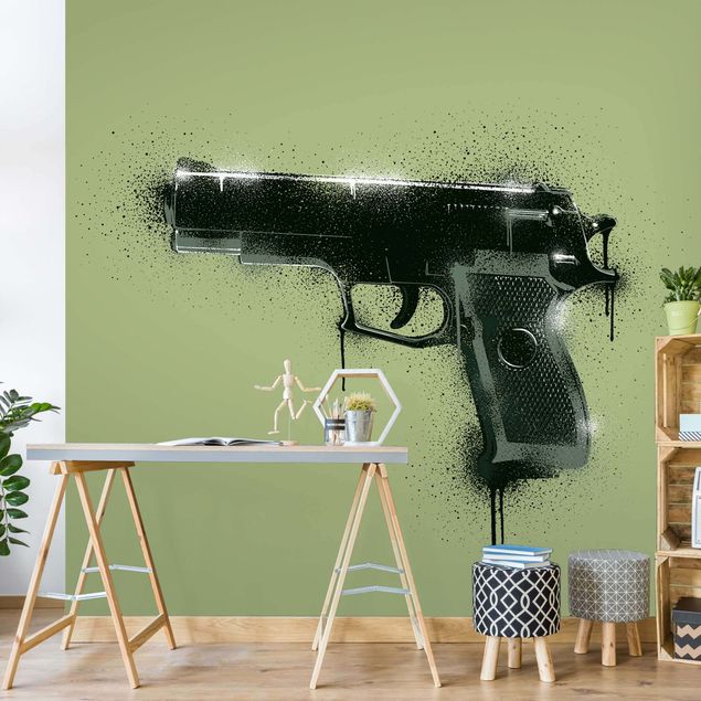 Wallpapers Sprayed Gun