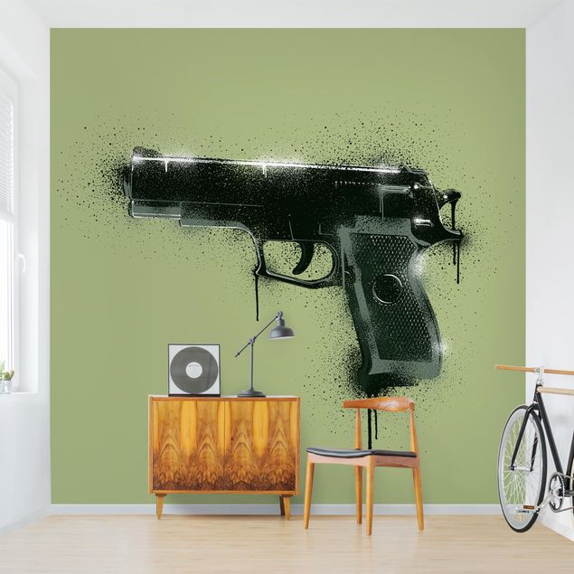 Wallpaper - Sprayed Gun