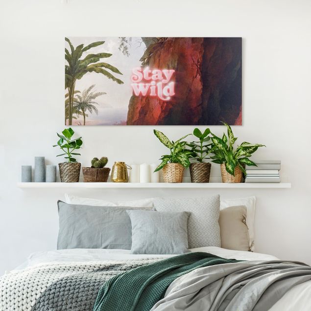 Print on canvas - Stay Wild Tiger