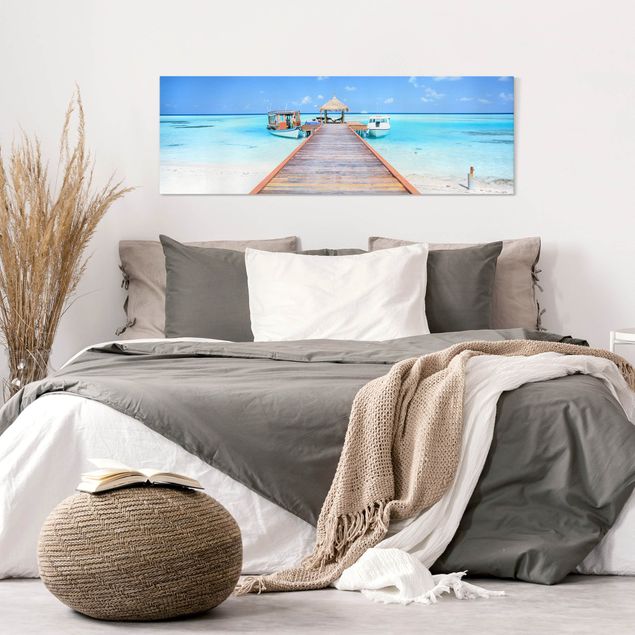Print on canvas - Boardwalk At The Ocean