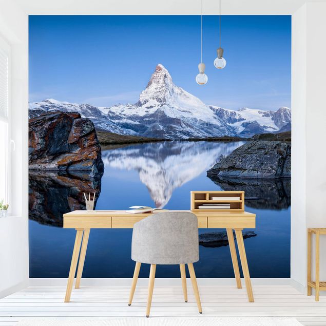 Wallpaper - Stellisee Lake In Front Of The Matterhorn