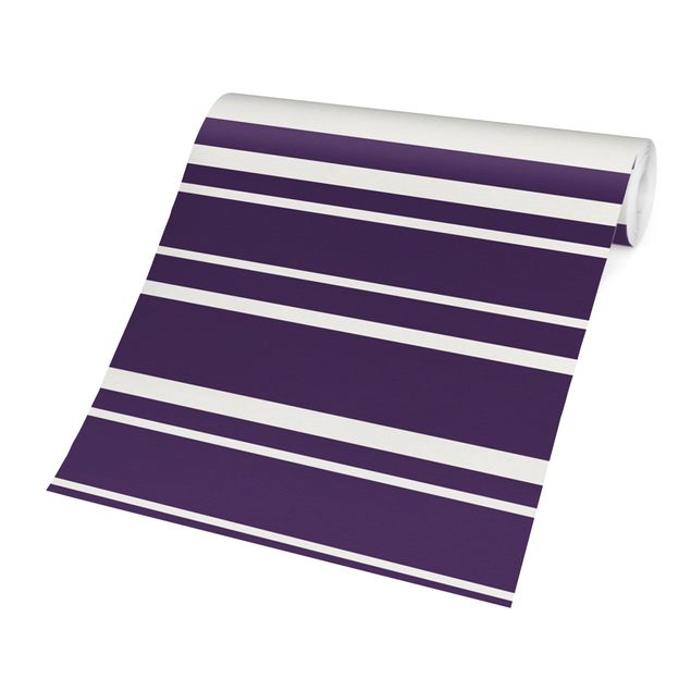 Wallpaper - Stripes On Purple Backdrop