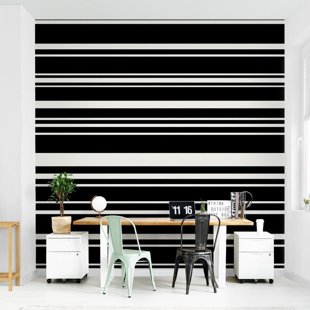 Wallpaper - Stripes On Black Backdrop