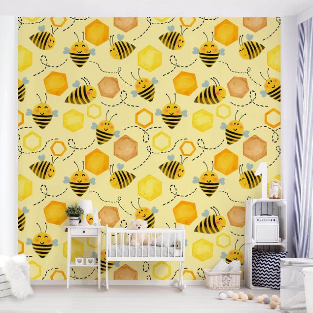 Wallpapers Sweet Honey With Bees Illustration