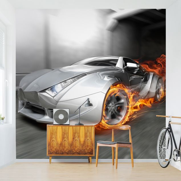Wallpapers Supercar In Flames