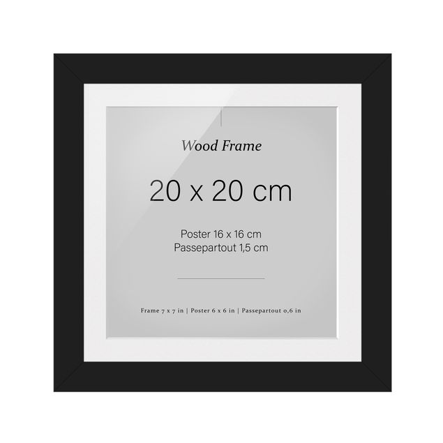 Frame - Picture Frames Black Square 1: 1