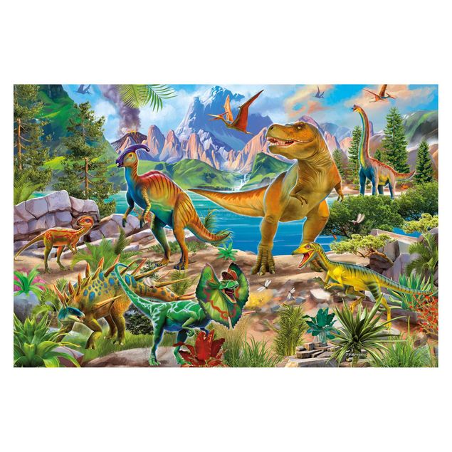 Walpaper - T-Rex And Parasaurolophus