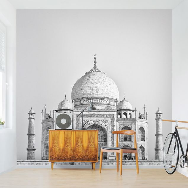 Wallpaper - Taj Mahal In Gray