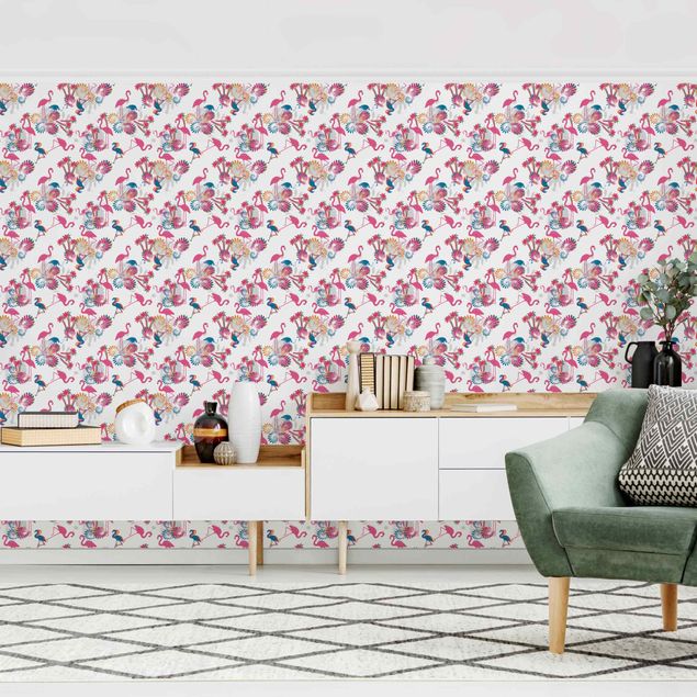 Wallpaper - Dance Of The Flamingos
