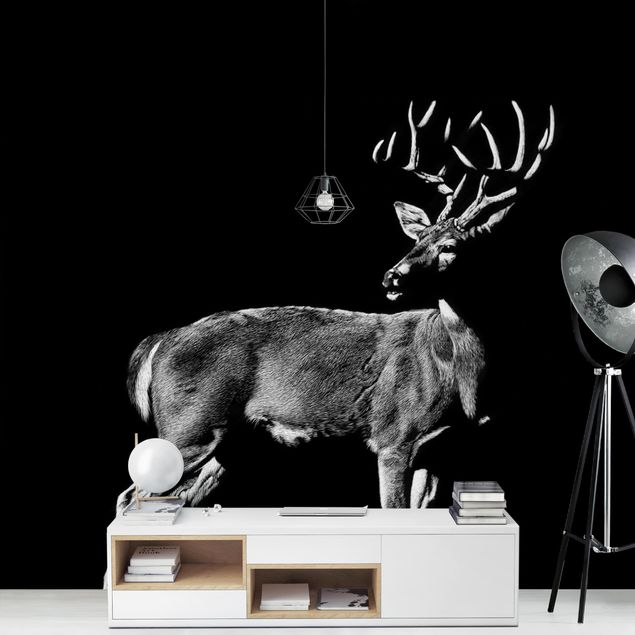 Wallpaper - Deer In The Dark