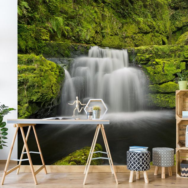 Wallpapers Lower Mclean Falls In New Zealand