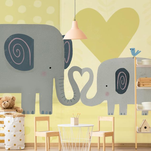 Wallpaper - Mum And I - Elephants