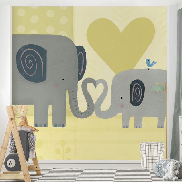 Wallpaper - Mum And I - Elephants