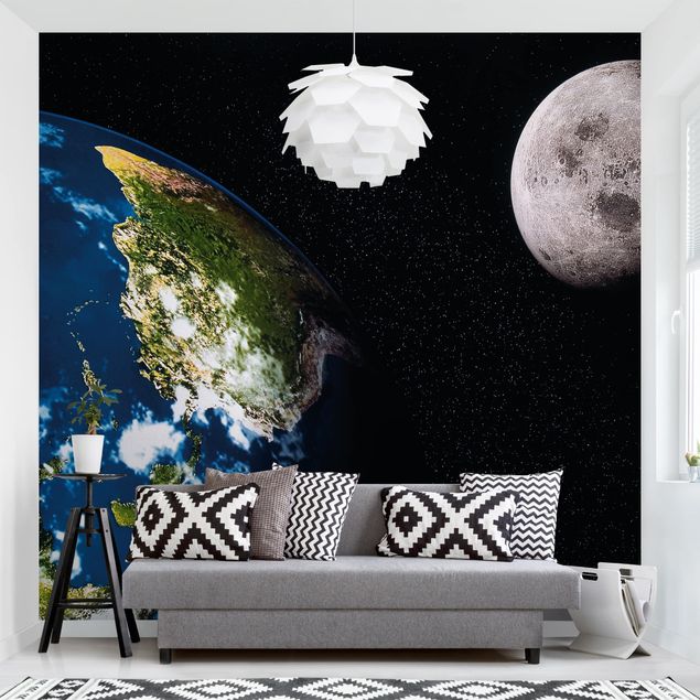 Wallpapers Moon and Earth