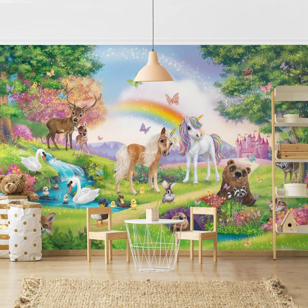 Wallpaper - Animal Club International - Magical Forest With Unicorn