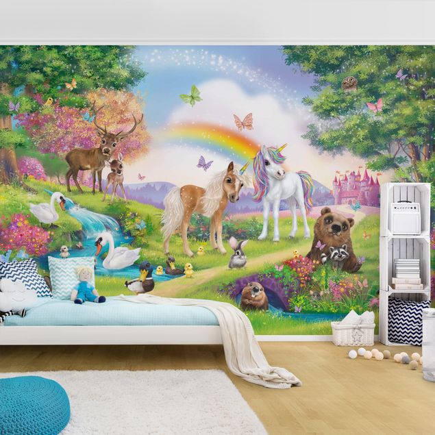 Wallpaper - Animal Club International - Magical Forest With Unicorn