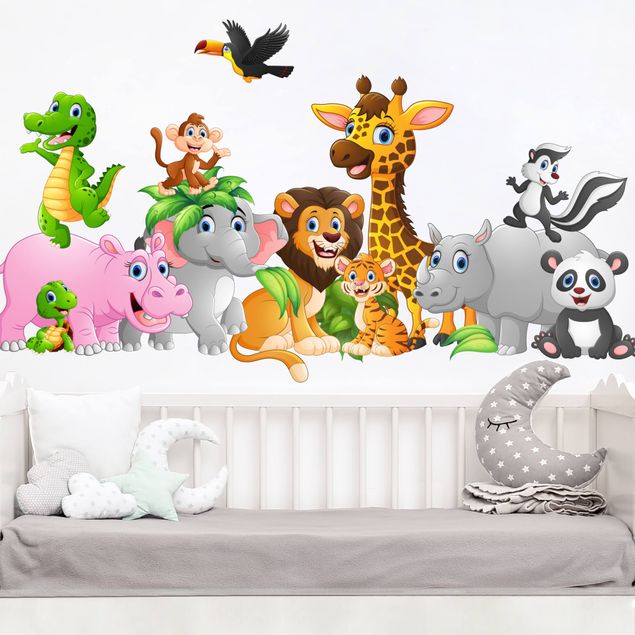 Wall stickers animals Animals of the jungle