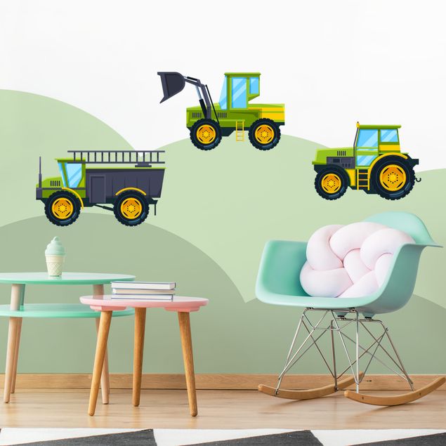 Wall art stickers Tractor and Co