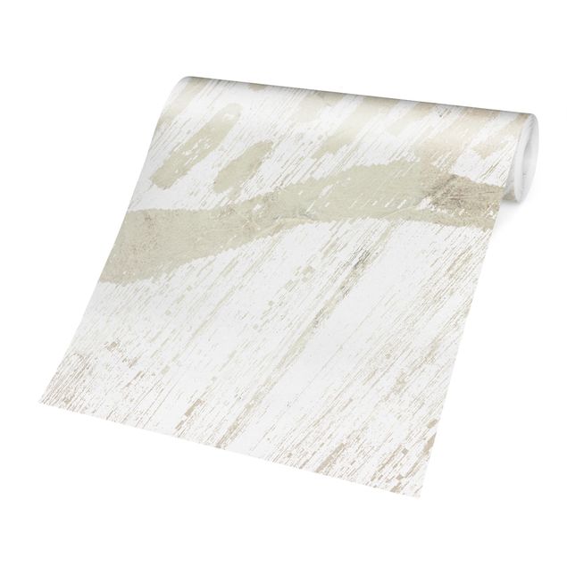 Walpaper - Seashell Outlines On Linen