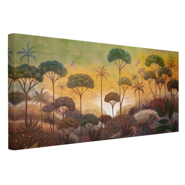 Print on canvas - Tropical Sunrise - Landscape format 2x1