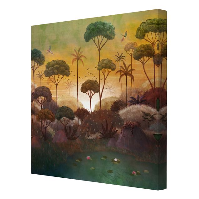 Print on canvas - Tropical Sunrise - Square 1x1