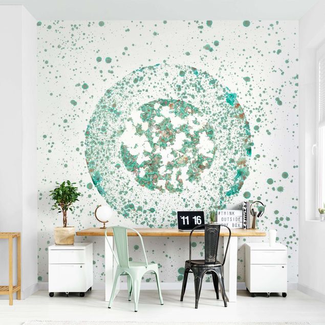 Wallpaper - Turquoise Microcosm