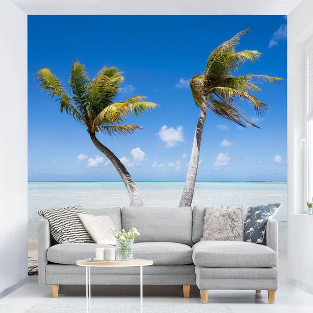 Wallpaper - Beneath Palm Trees