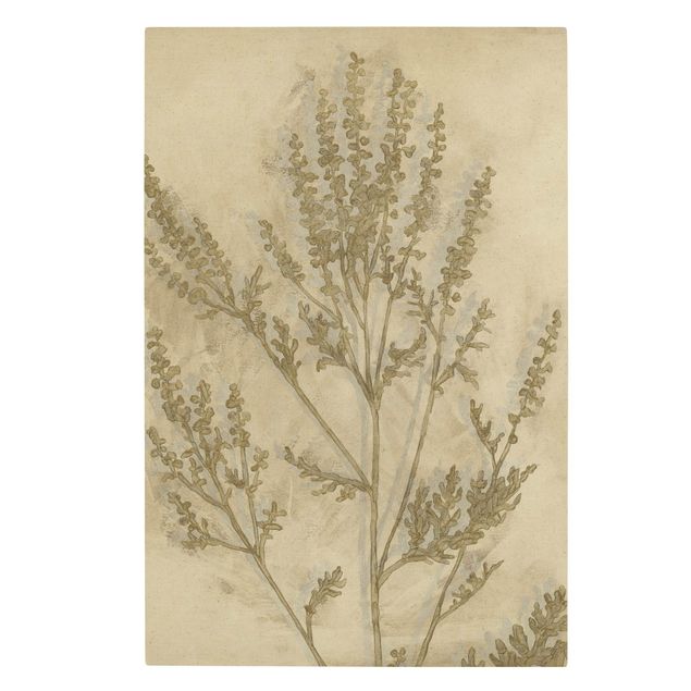 Natural canvas print - Gilded Foliage - Portrait format 2:3