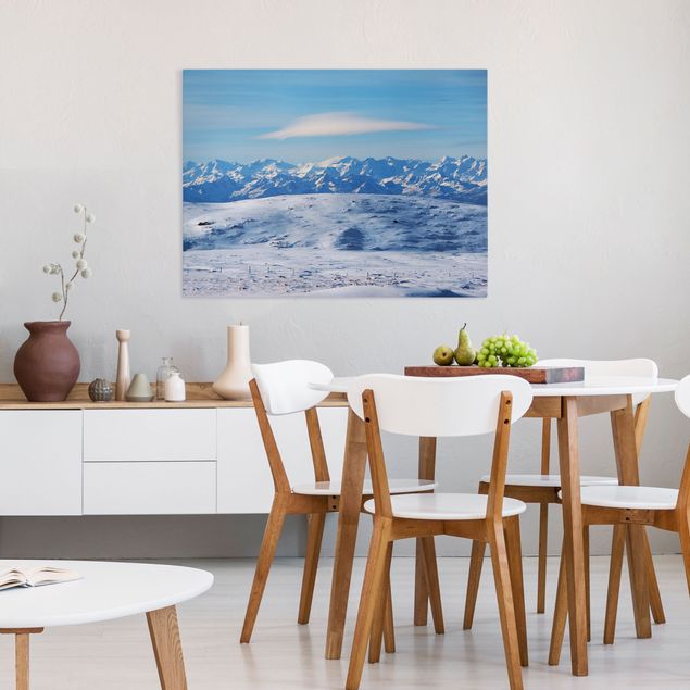 Canvas print - Snowy Mountain Landscape