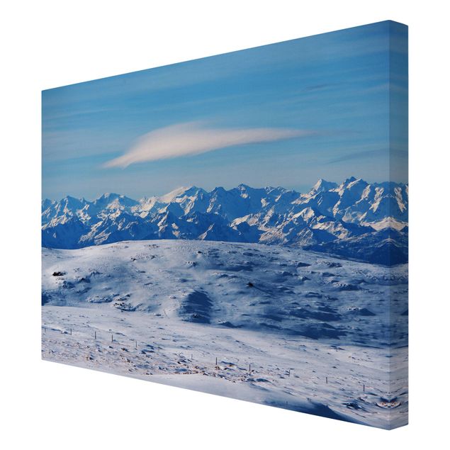 Canvas print - Snowy Mountain Landscape