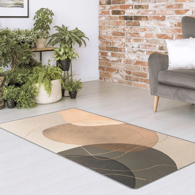 Large rugs Playful Impression In Beige