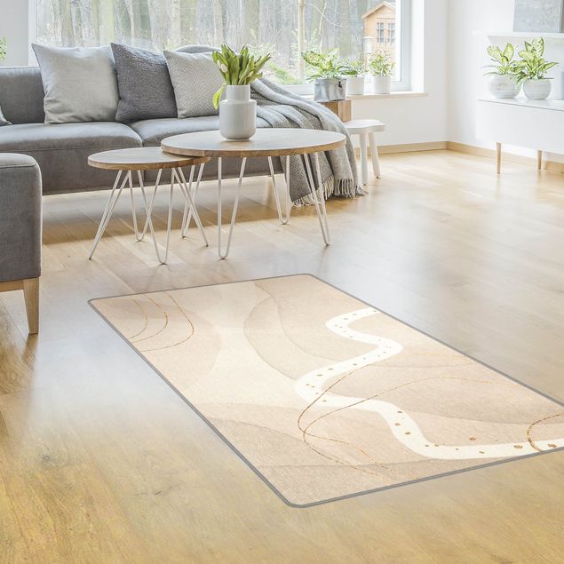 modern area rugs Playful Impression With White Line