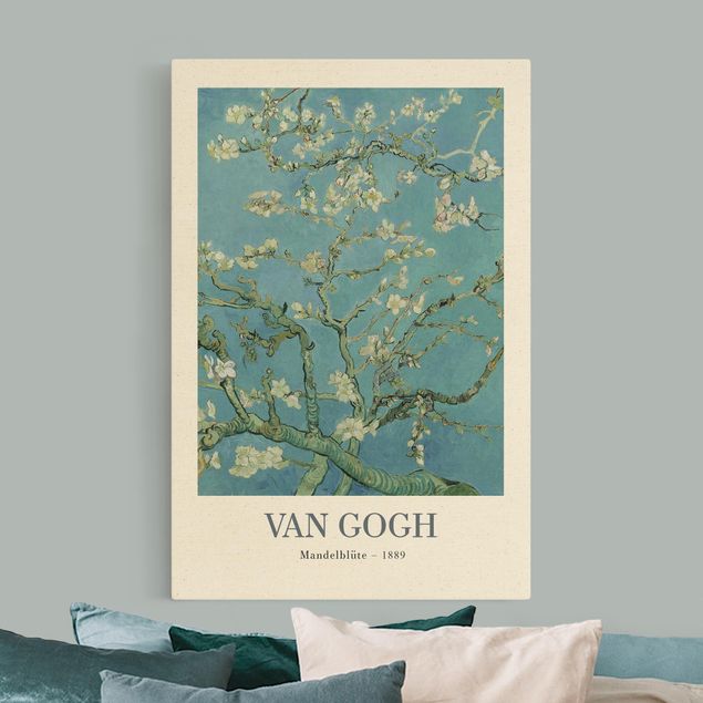 Natural canvas print - Vincent van Gogh - Almond Blossom- Museum Edition - Portrait format 2:3