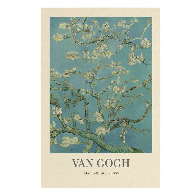 Natural canvas print - Vincent van Gogh - Almond Blossom- Museum Edition - Portrait format 2:3