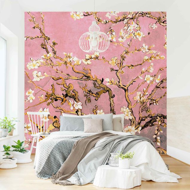 Walpaper - Vincent Van Gogh - Almond Blossom In Antique Pink