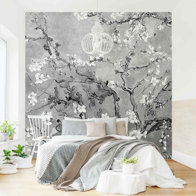 Wallpapers Vincent Van Gogh - Almond Blossom Black And White